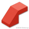 スロープ 45°- 2 x 1 - カットアウト：[Red / レッド]