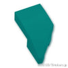 ウェッジ 2 x 1 x 2/3 - 左：[Dark Turquoise / ダークターコイズ]