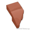 ウェッジ 2 x 1 x 2/3 - 左：[Reddish Brown / ブラウン]