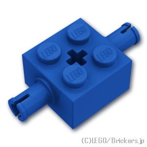 ホイール ホルダー - ブロック 2 x 2：[Blue / ブルー]