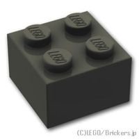 ブロック 2 x 2：[Black / ブラック]