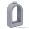ウィンドウ 1 x 2 x 2 2/3 - ラウンドトップ：[Light Bluish Gray / グレー]