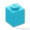 ブロック 1 x 1：[Md,Azure / ミディアムアズール]