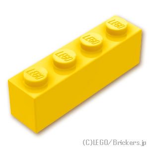 ブロック 1 x 4：[Yellow / イエロー]