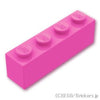 ブロック 1 x 4：[Dark Pink / ダークピンク]