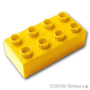デュプロ ブロック 2 x 4：[Yellow / イエロー]