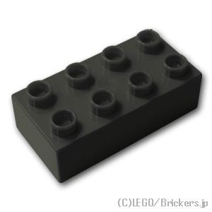 デュプロ ブロック 2 x 4：[Black / ブラック]