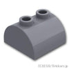カーブ スロープ ダブル 2 x 2：[Dark Bluish Gray / ダークグレー]