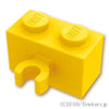 ブロック 1 x 2 - 垂直クリップ：[Yellow / イエロー]