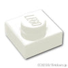 プレート 1 x 1：[White / ホワイト]