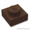 プレート 1 x 1：[Dark Brown / ダークブラウン]