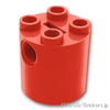 ラウンド ブロック 2 x 2 x 2 - ロボットボディ：[Red / レッド]