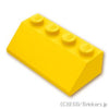 スロープ 45°- 2 x 4：[Yellow / イエロー]