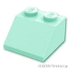スロープ 45°- 2 x 2：[Light Aqua / ライトアクア]