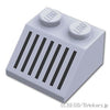 スロープ 45°2 x 2 - ブラックグリル：[Light Bluish Gray / グレー]