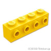 ブロック 1 x 4 - サイドスタッド：[Yellow / イエロー]