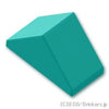 ダブル スロープ 45°- 2 x 1：[Dark Turquoise / ダークターコイズ]