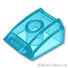 カーブ スロープ 2 x 2 - リップ：[Tr,Lt Blue / トランスライトブルー]