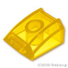 カーブ スロープ 2 x 2 - リップ：[Tr,Yellow / トランスイエロー]