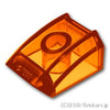 カーブ スロープ 2 x 2 - リップ：[Tr,Orange / トランスオレンジ]