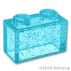 ブロック 1 x 2 - ボトムチューブ無し：[Gli,Tr,Lt Blue / グリッタートランスライトブルー]
