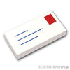 タイル 1 x 2 - 手紙：[White / ホワイト]