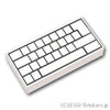 タイル 1 x 2 - シンプルキーボード：[White / ホワイト]