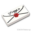 タイル 1 x 2 - ラブレター：[White / ホワイト]