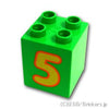 デュプロ ブロック 2 x 2 x 2 - 5 パターン：[Bt,Green / ブライトグリーン]