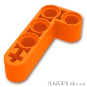 テクニック リフトアーム 2 x 4 - L字：[Orange / オレンジ]