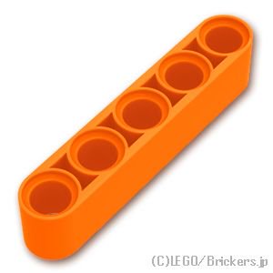 テクニック リフトアーム 1 x 5：[Orange / オレンジ]