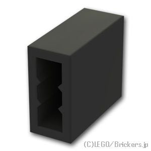 ブロック 1 x 2 x 2：[Black / ブラック]
