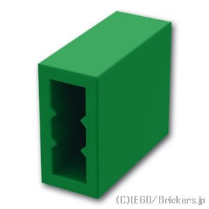 ブロック 1 x 2 x 2：[Green / グリーン]