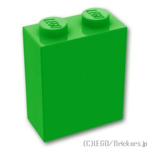 ブロック 1 x 2 x 2：[Bt,Green / ブライトグリーン]