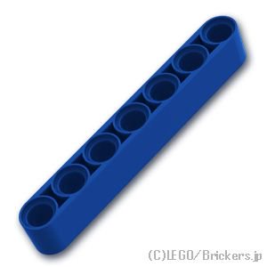テクニック リフトアーム 1 x 7：[Blue / ブルー]