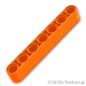 テクニック リフトアーム 1 x 7：[Orange / オレンジ]