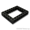テクニック ブロック 6 x 8 - オープンセンター：[Black / ブラック]
