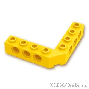 テクニック ブロック 5 x 5 - ライトアングル：[Yellow / イエロー]