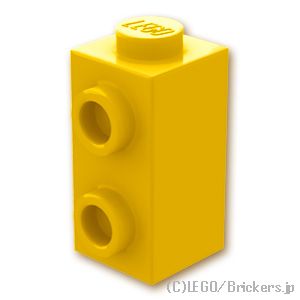 ブロック 1 x 1 x 1 2/3 - 1面スタッド：[Yellow / イエロー]