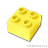 デュプロ ブロック 2 x 2：[Bt,Lt Yellow / ブライトライトイエロー]