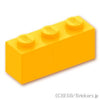ブロック 1 x 3：[Bt,Lt Orange / ブライトライトオレンジ]