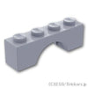 アーチ 1 x 4：[Light Bluish Gray / グレー]