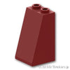スロープ 75°- 2 x 2 x 3：[Dark Red / ダークレッド]