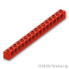 テクニック ブロック 1 x 16：[Red / レッド]