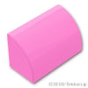 カーブ スロープ 1 x 2 x 1：[Bright Pink / ブライトピンク]