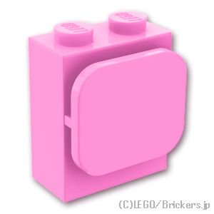 ブロック 1 x 2 x 2 - ペーパー(フォト)ホルダー：[Bright Pink / ブライトピンク]