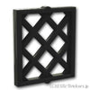 ウィンドウ ペイン 1 x 2 x 2 - ダイヤモンド格子：[Black / ブラック]