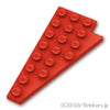 ウェッジ ウィング プレート 4 x 8 - 左：[Red / レッド]