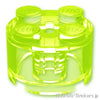 ラウンド ブロック 2 x 2：[Tr,Neon Green / トランスネオングリーン(蛍光)]