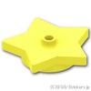 プレート 4 x 4 x 2/3 星 1オープンスタッド：[Bt,Lt Yellow / ブライトライトイエロー]